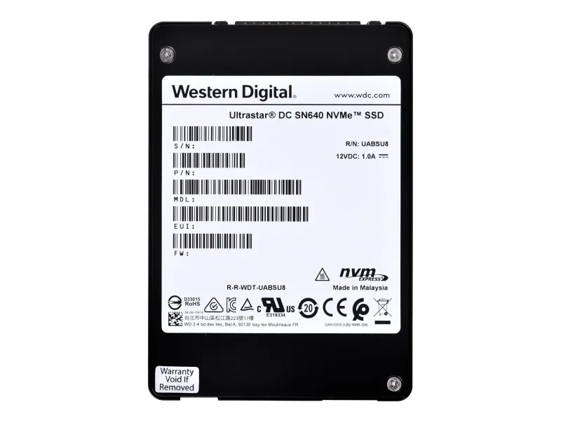 WD Ultrastar DC SN640 WUS4CB038D7P3E3 - SSD - 3840 GB - intern - 2,5