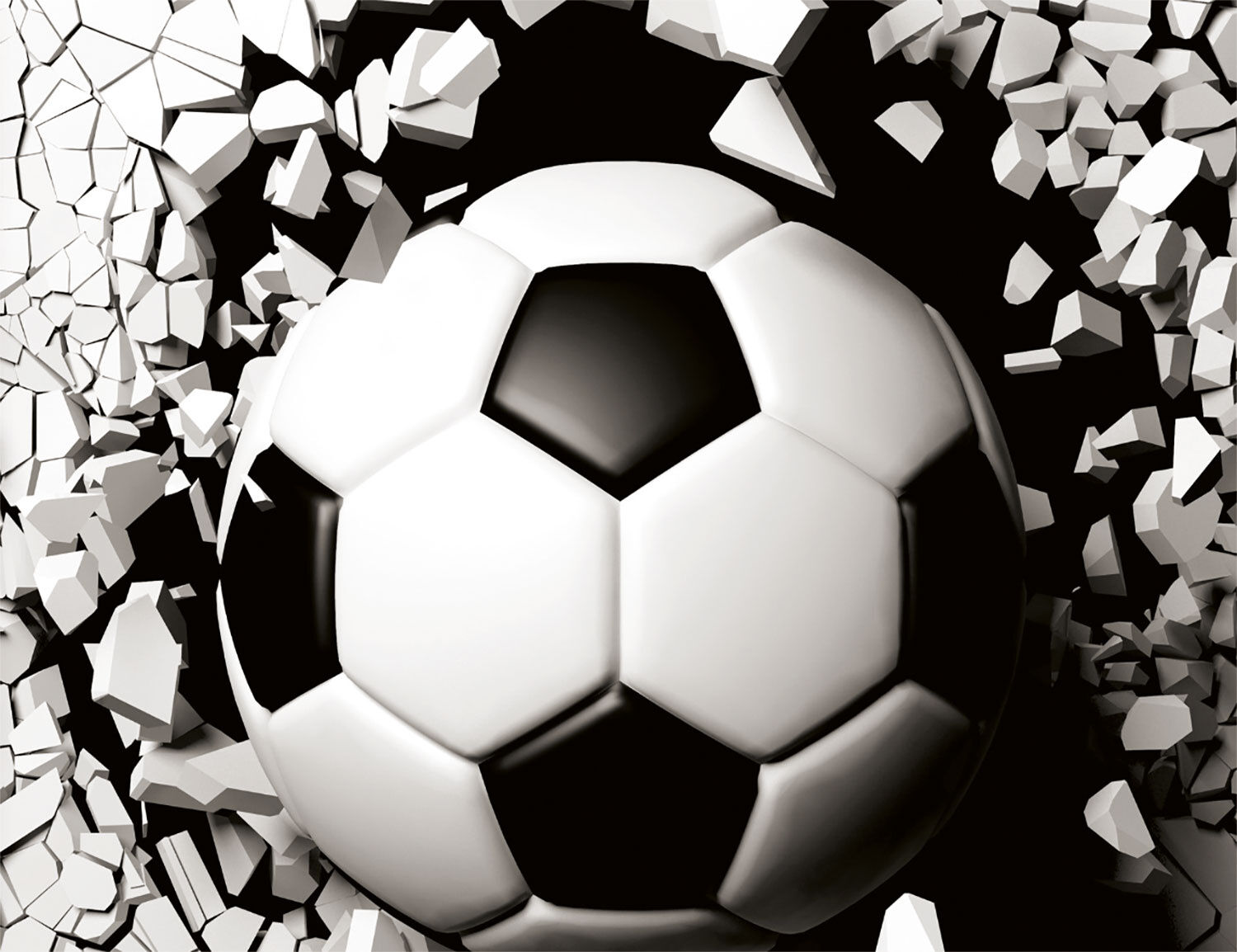 Bettwäsche mit Fussball in 3D Optik