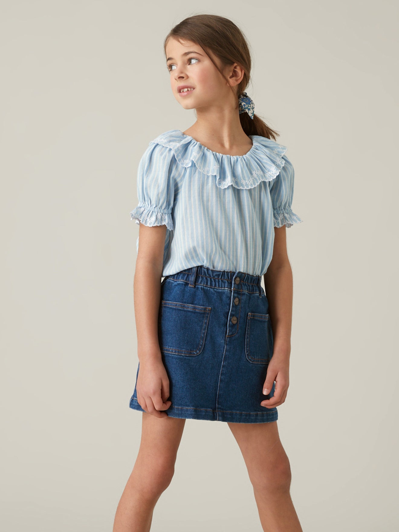 Blouse brodée Fille