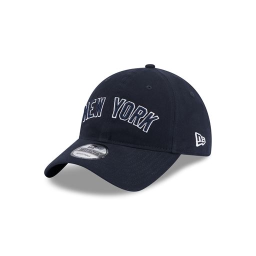 New Era New York Yankee Team Script 9Twenty Cap, Navy, One size