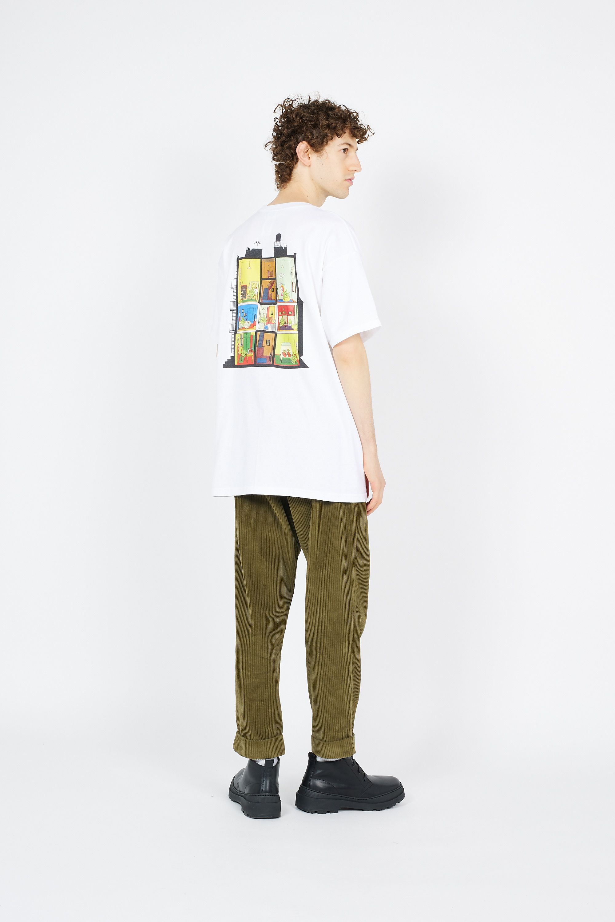 HUF T-SHIRT AT HOME Blanc