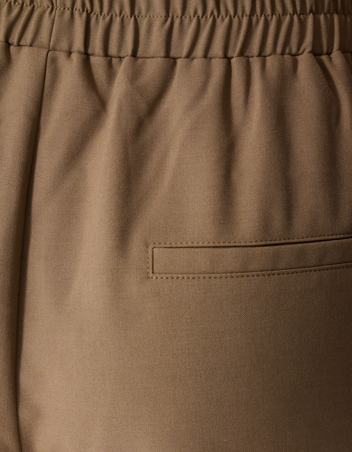 Pleat Balloon Fit Broek Bruin