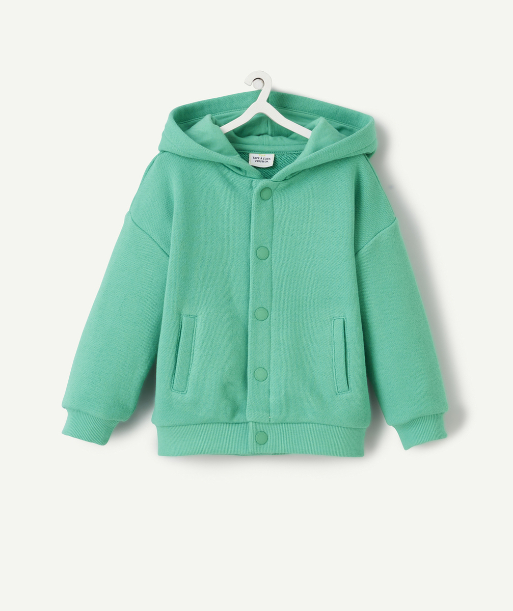 CARDIGAN BÉBÉ GARÇON EN FIBRES RECYCLÉES VERT