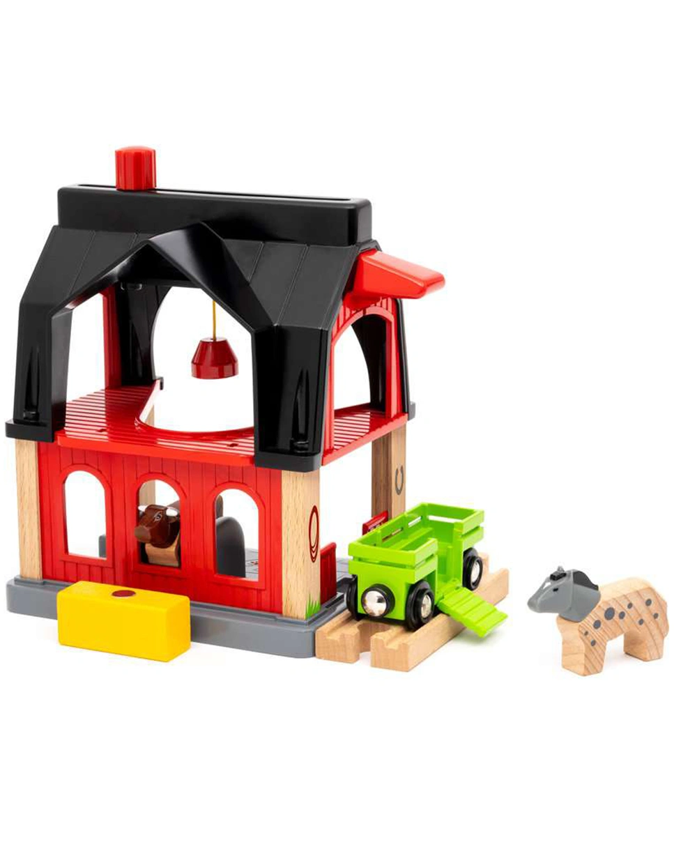 Holz-Spielset WORLD - ANIMAL BARN 6-teilig