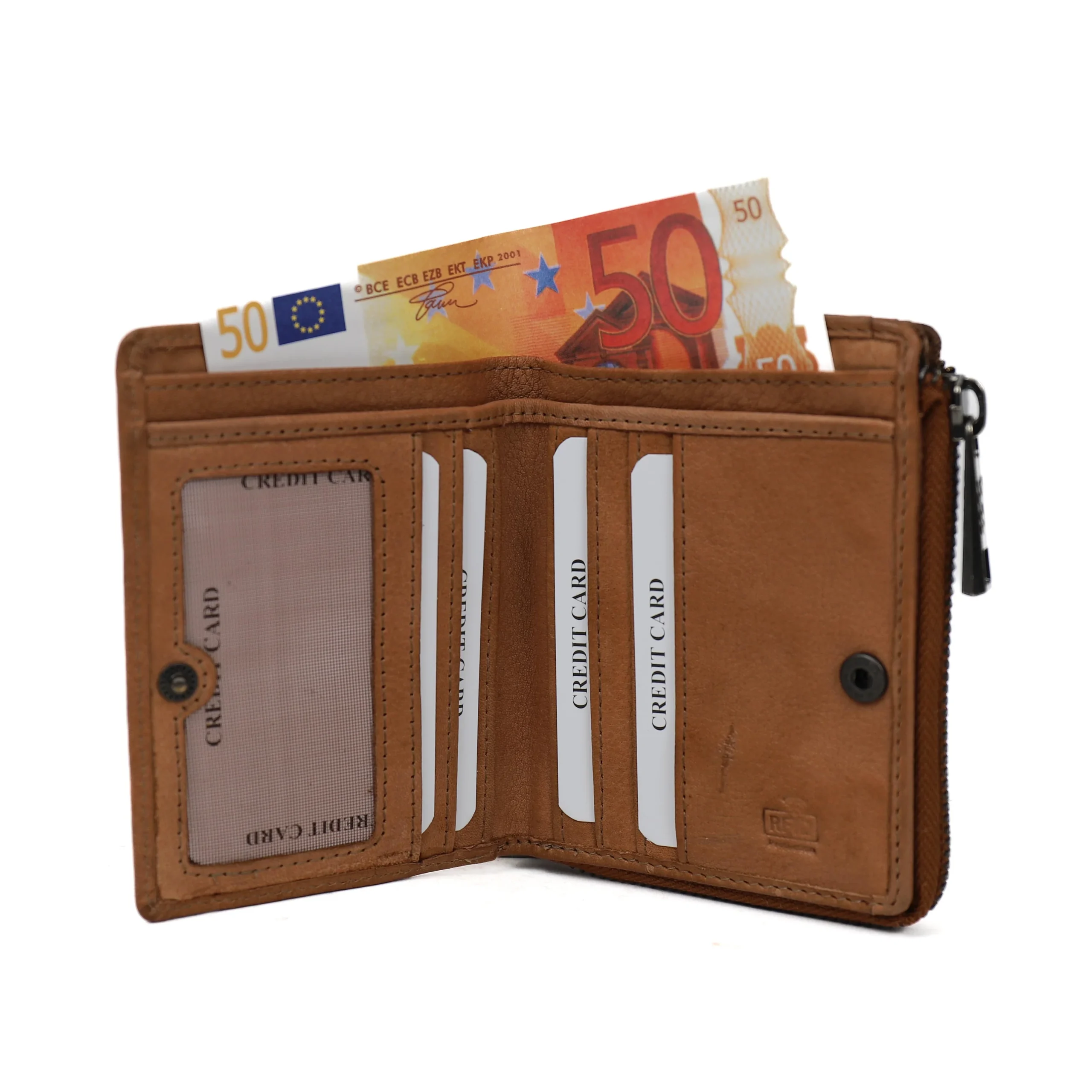 Bear Design Callisto Pelle Portemonneetje Gungun Taupe CP6710