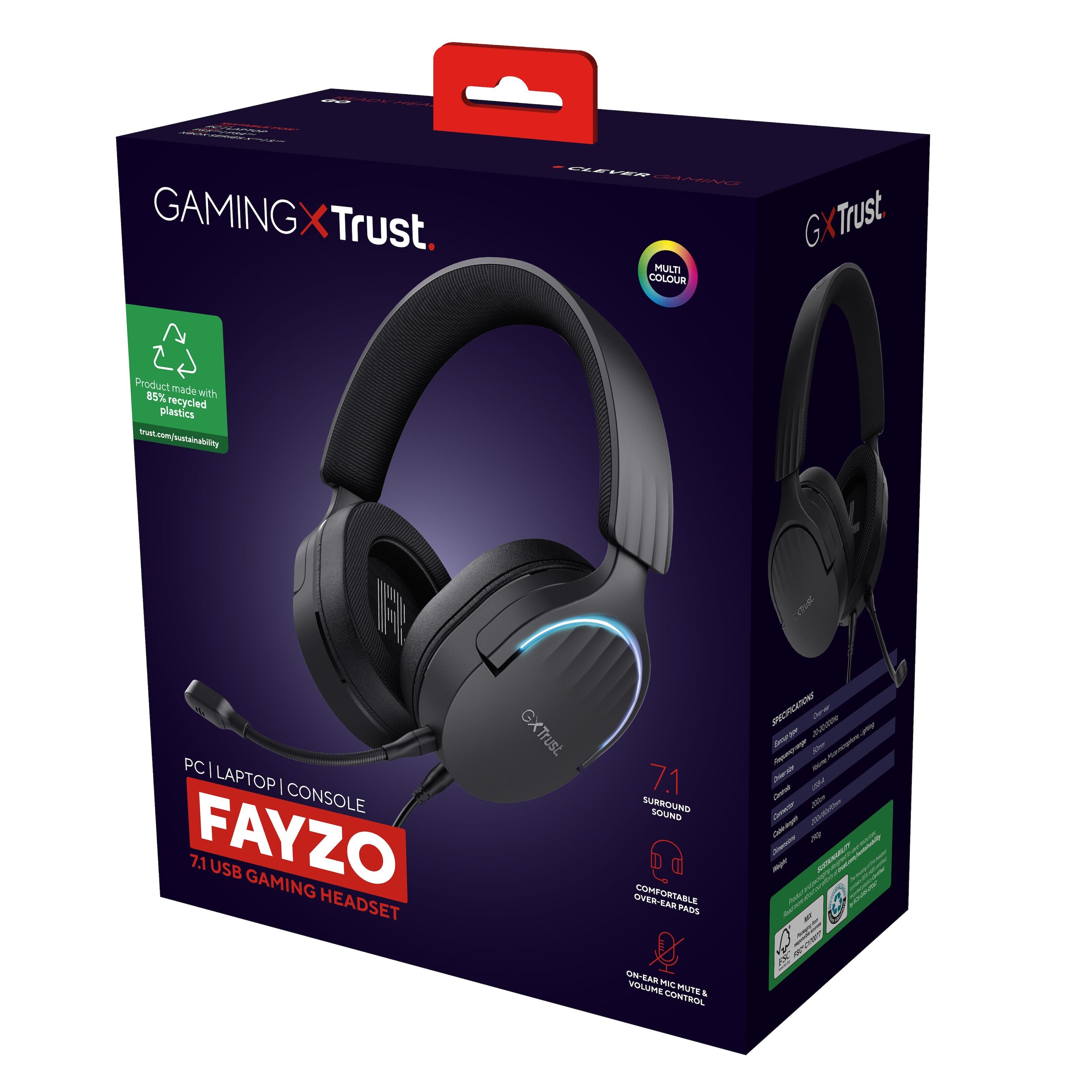 Trust GXT 490 Fayzo 7.1 Gamingheadset