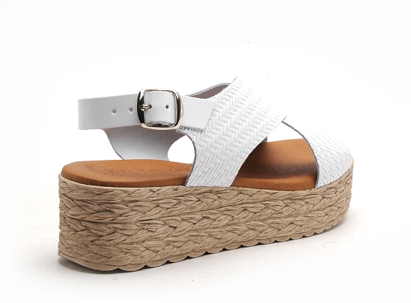 Eva frutos nu pieds talons femme 714 blanc