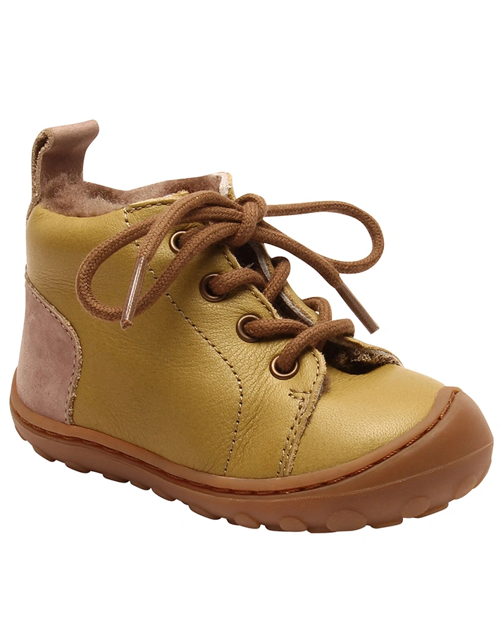 Schnür-Lauflernschuhe ROZ gefüttert in olive
