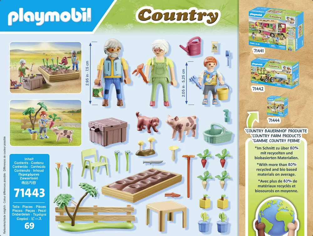 GRANDS-PARENTS ET POTAGER - 71443