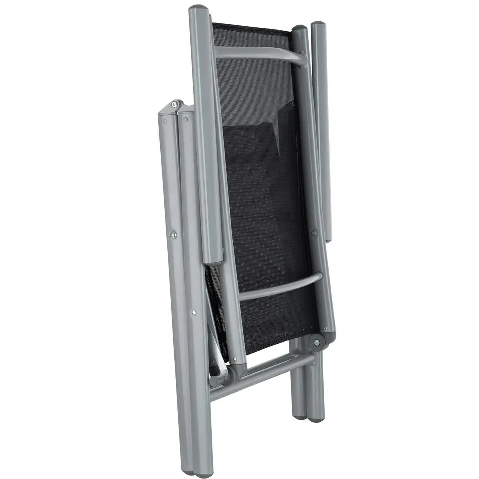 tectake Aluminium tuinset 8 1 - Zilver
