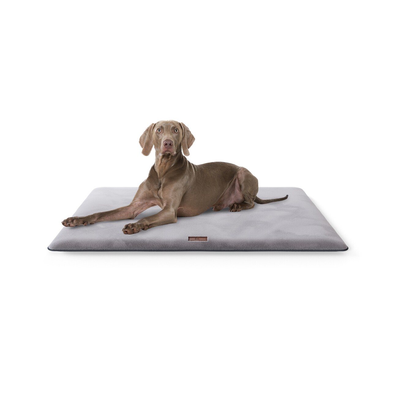 Knuffelwuff Kuschelige Hundematte Sunport aus weichem Kaninchen Fellimitat grau M-L