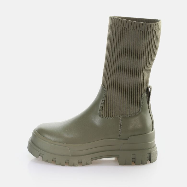 Aspha Sock Boot Short Bottes vegan, olive