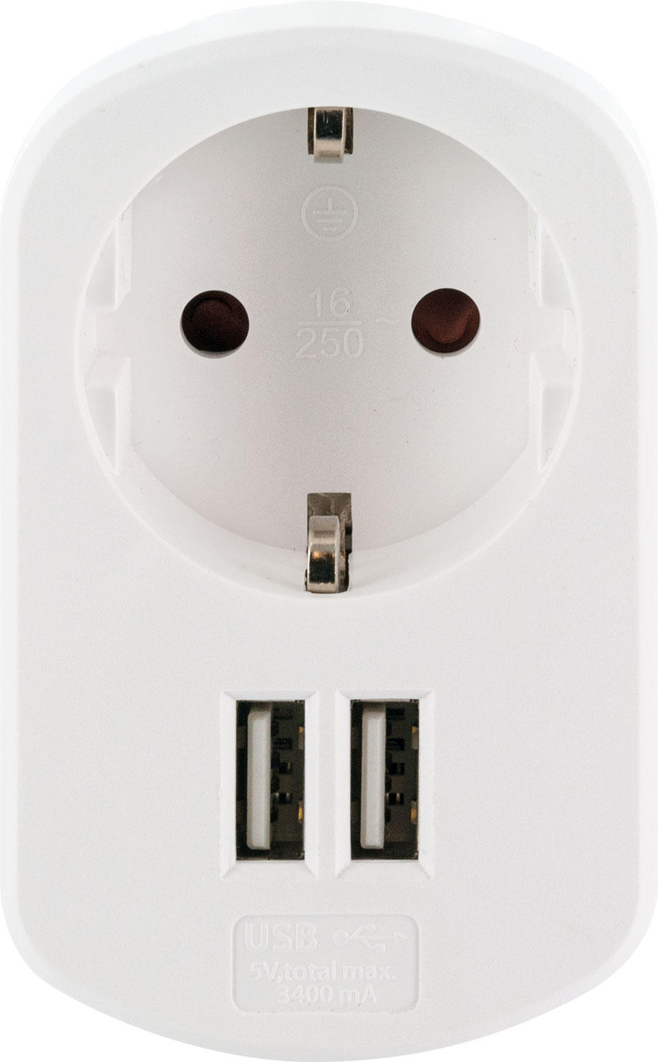Schwaiger 230 volt USB laadadapter