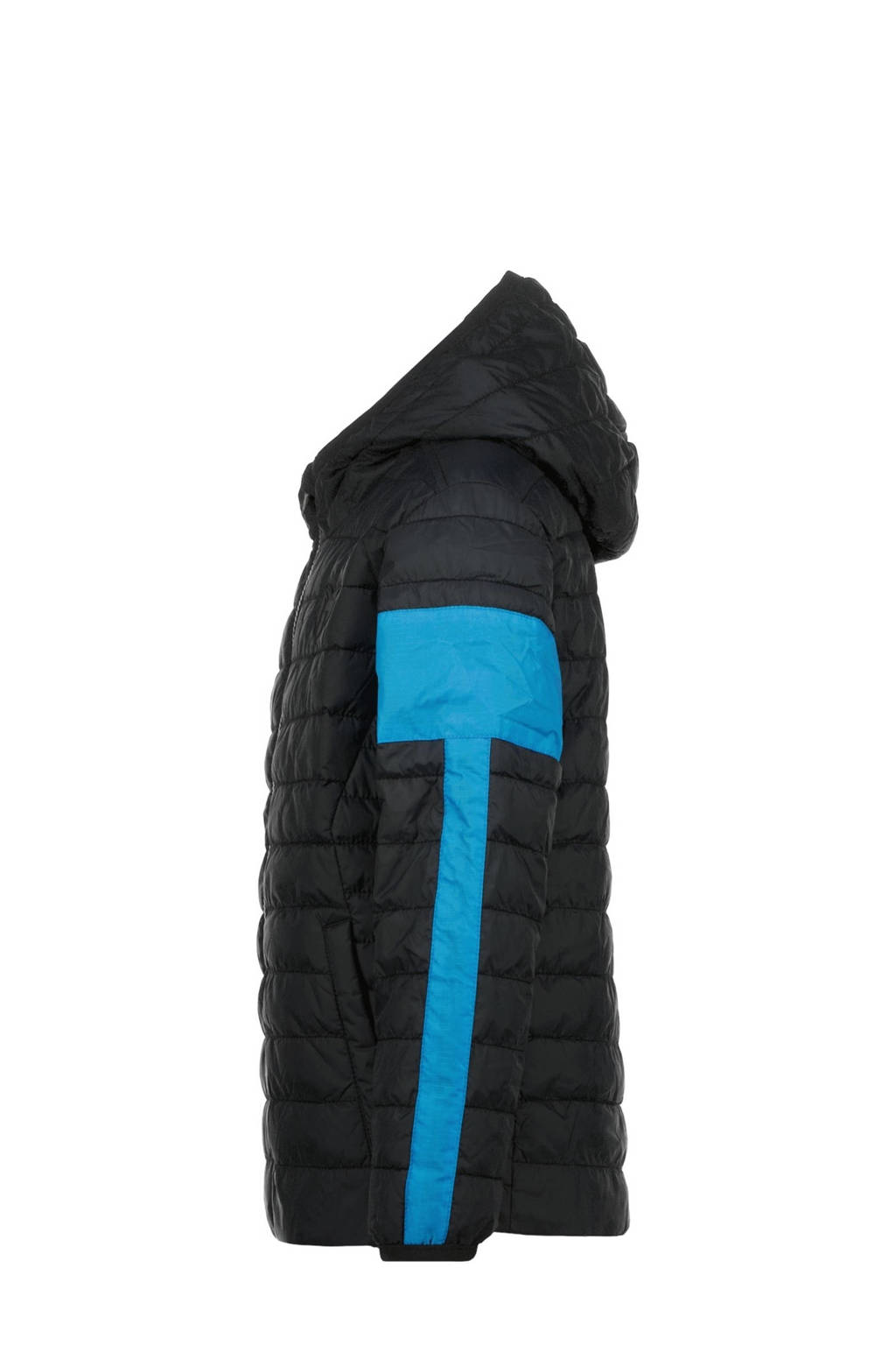 Messi jas Tiago zwart/helderblauw