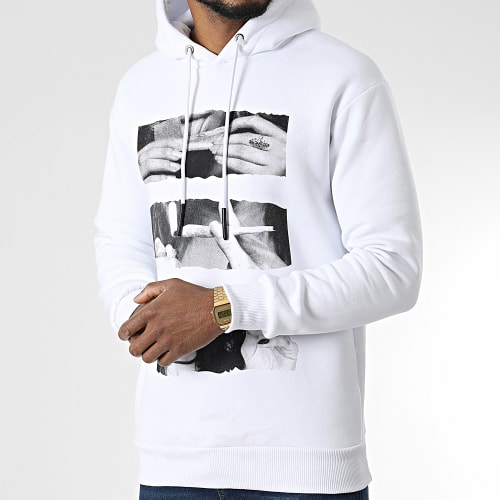 Sweat Capuche LL544 Blanc