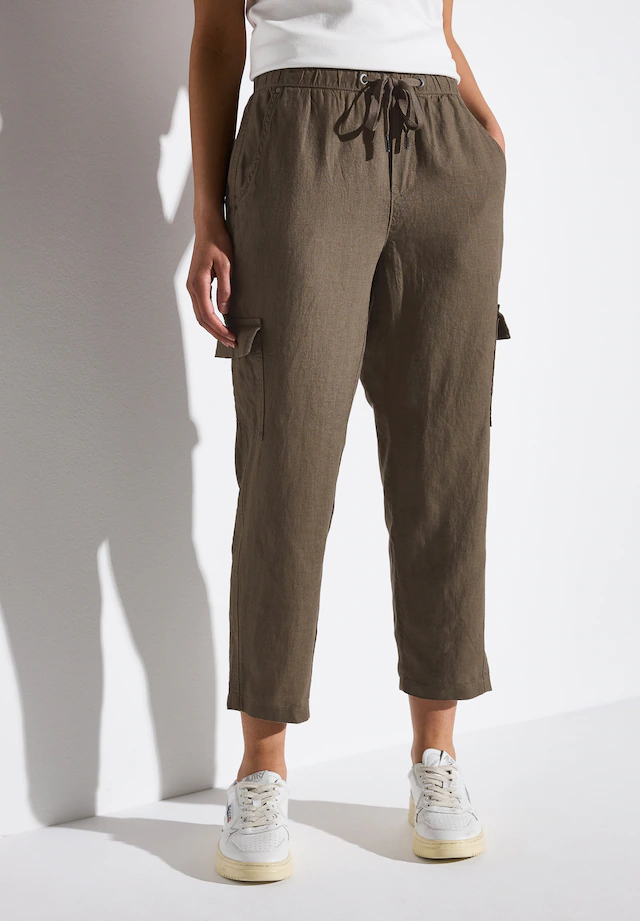 STREET ONE Leinenhose »Style BONNY«  Sommerhose im Cargo-Look
