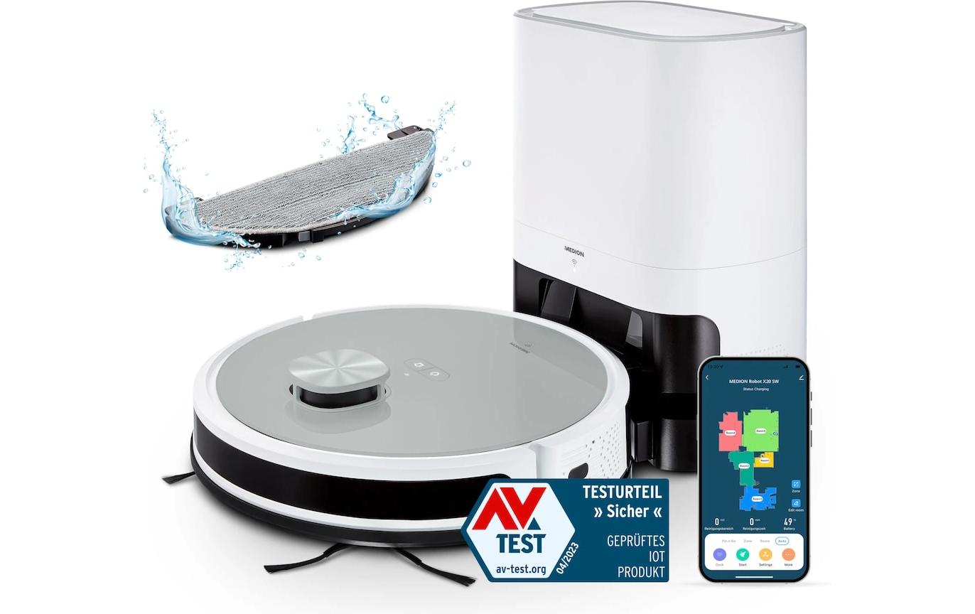 Saug- und Wischroboter X21 mit Absaugstation<br>Saugroboter mit Wischfunktion