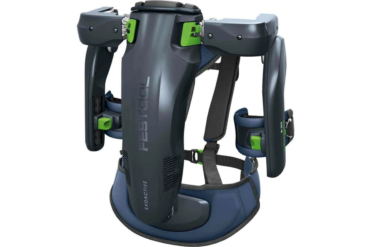 Festool Exoskelet EXO 18 HPC 4,0 I-Plus ExoActive 18V Draagharnas set (2x 4.0Ah accu) in EPP-transportbox