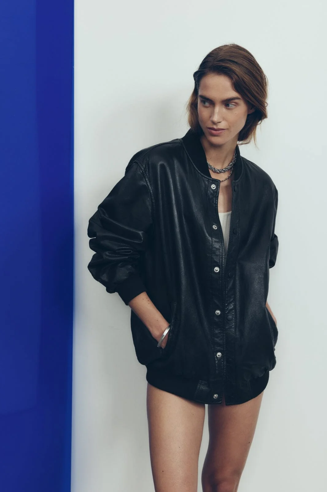 Ball T. Nash Leather Bomber 193911 black