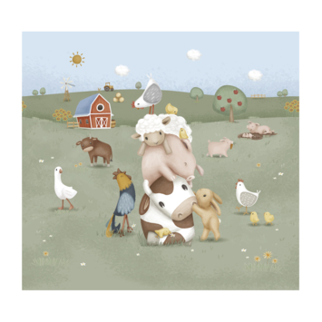 Fotobehang Little Dutch Little Farm (dessin WD120022)