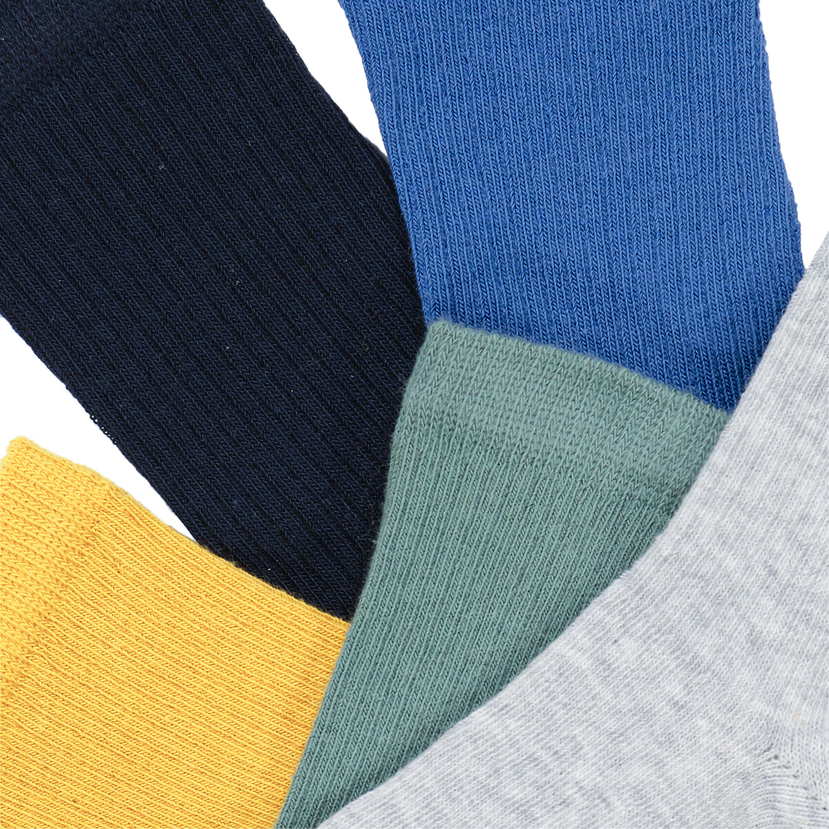 COLEÇÃO LA REDOUTE<br>Conjunto de 10 pares de meias caneladas