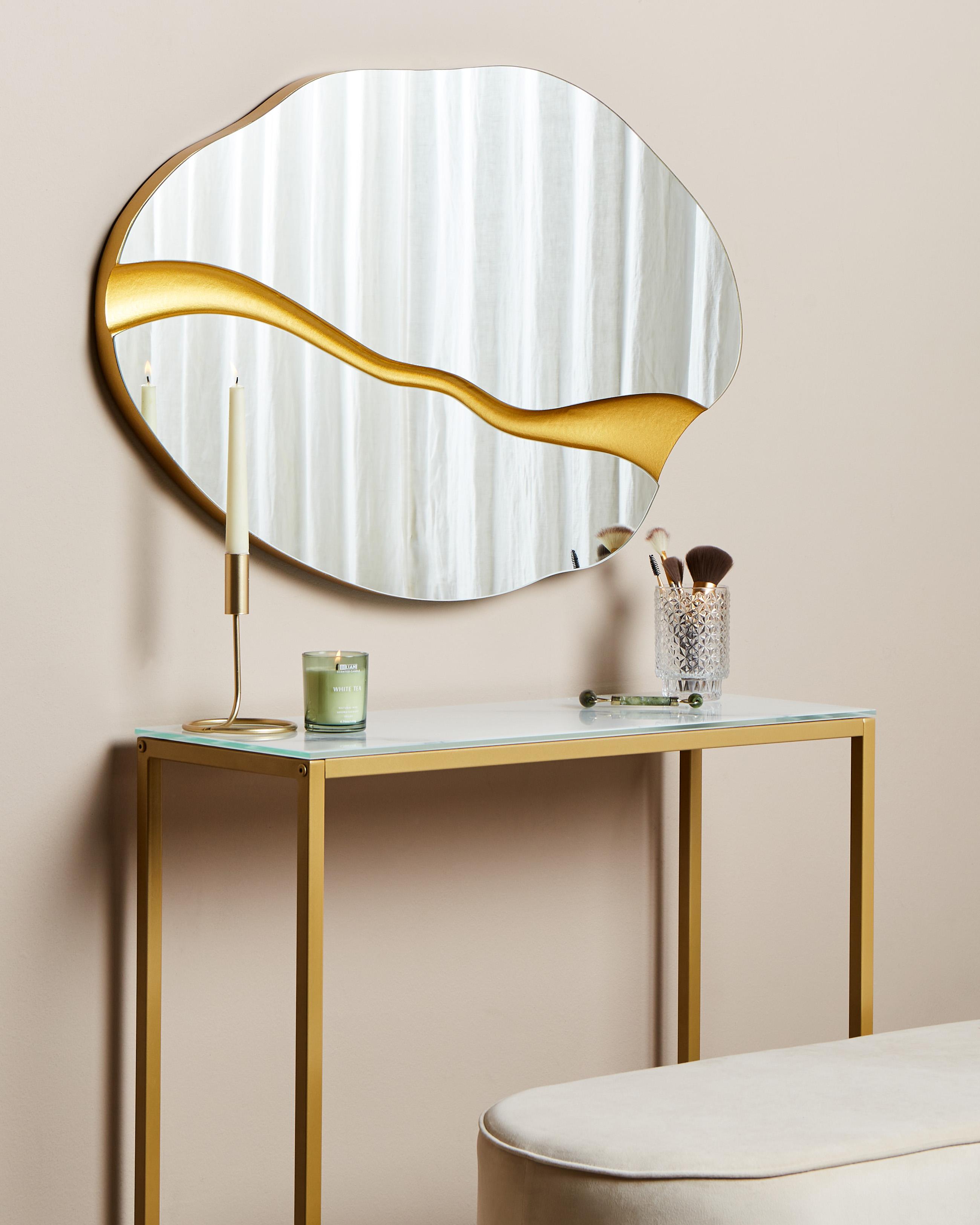 Wandspiegel POIVRES 90 cm 60 cm Goud