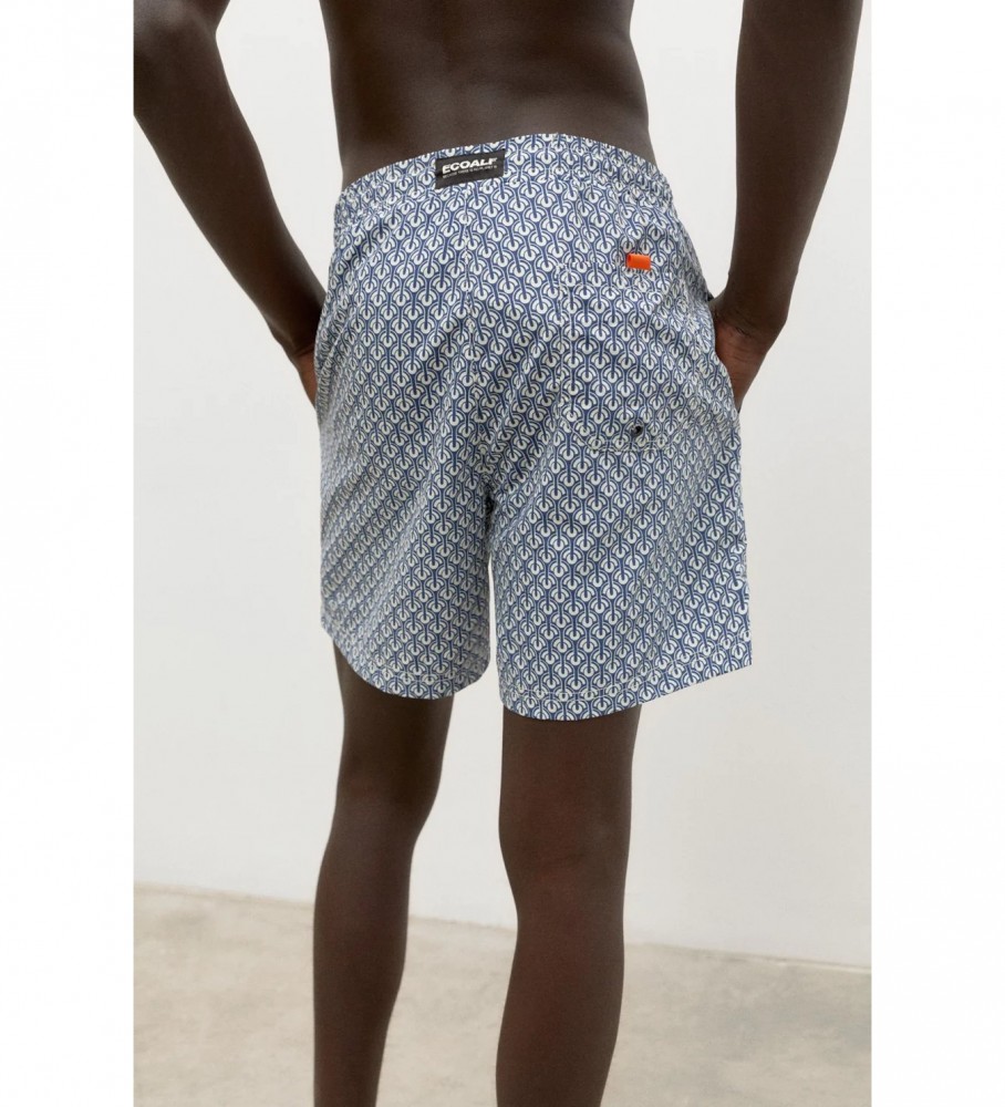 Maiô estampado ECOALF Fiyialf azul marinho