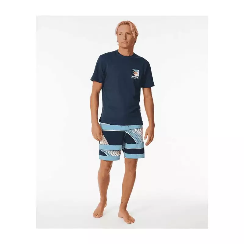 Teeshirt RIPCURL Surf Revival Line Up Tee Dark Navy XL