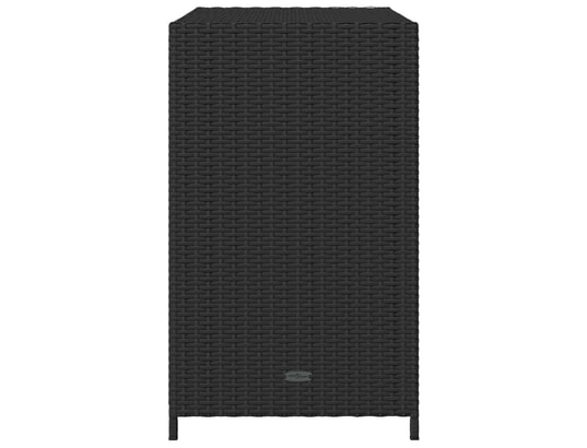 VIDAXL - Armoire de jardin Armoire de rangement de jardin noir 83x45x76 cm résine tress...
