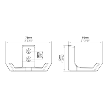 Siro jashaak dubbel Mariel RVS look aluminium