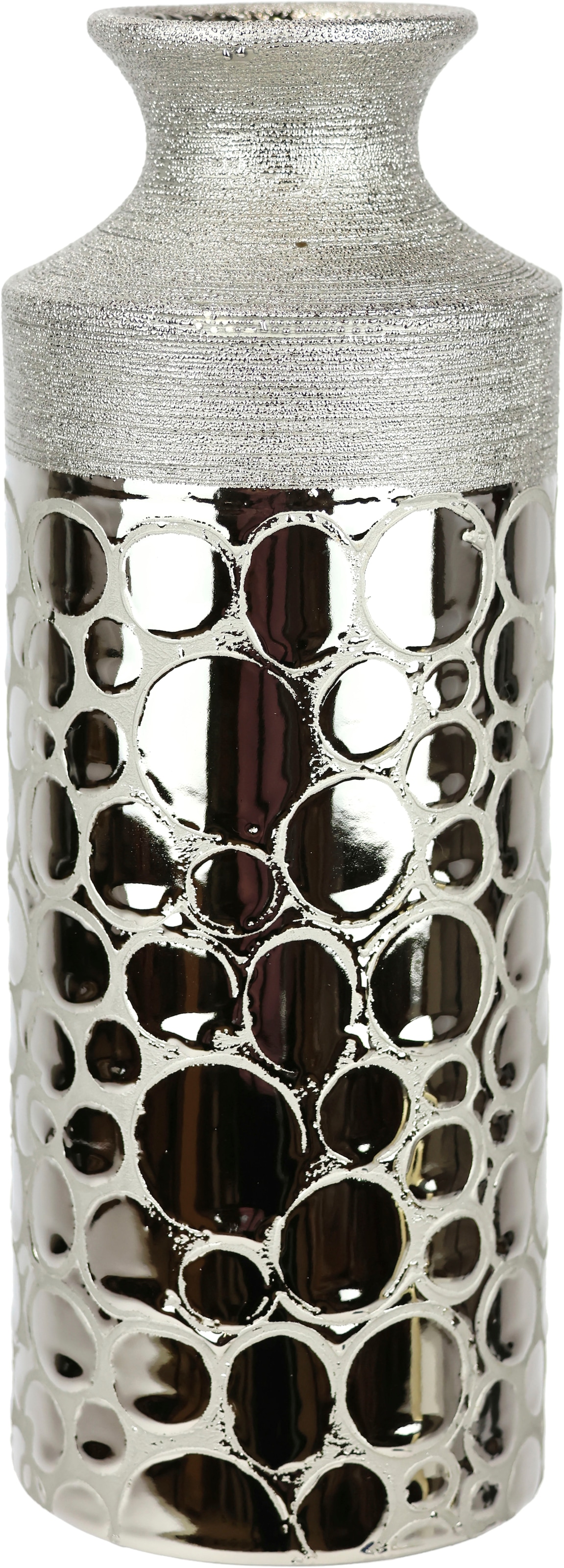 I.GE.A. Tischvase »Vase aus Keramik« Keramikvase Blumenvase Zylindrisch Blumen Dekovase Deko Hochzeitsdeko