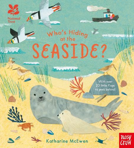 National Trust: Who's Hiding at the Seaside - Who's Hiding Here (Board book)