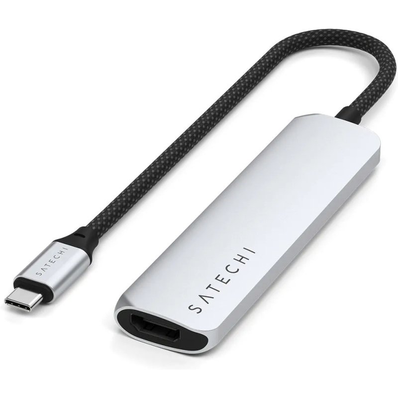 Satechi ST-P4SS hub & concentrateur USB Type-C 10000 Mbit/s Argent