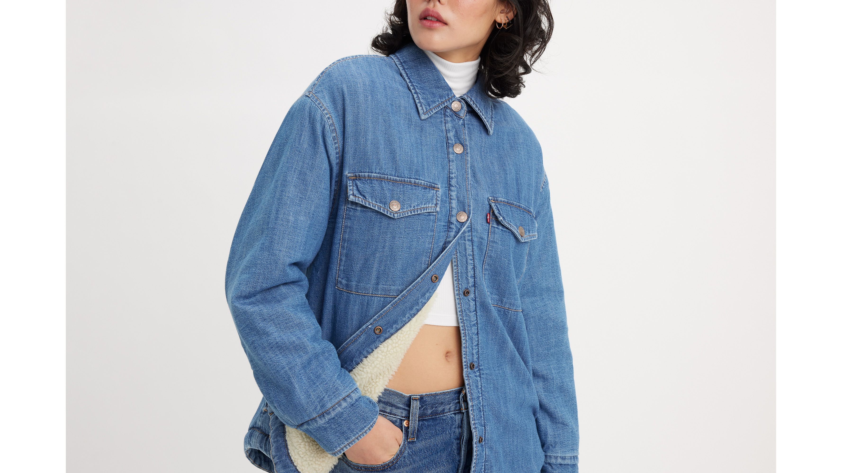Veste-chemise Nola - Hip To Be Square 3 - Bleu