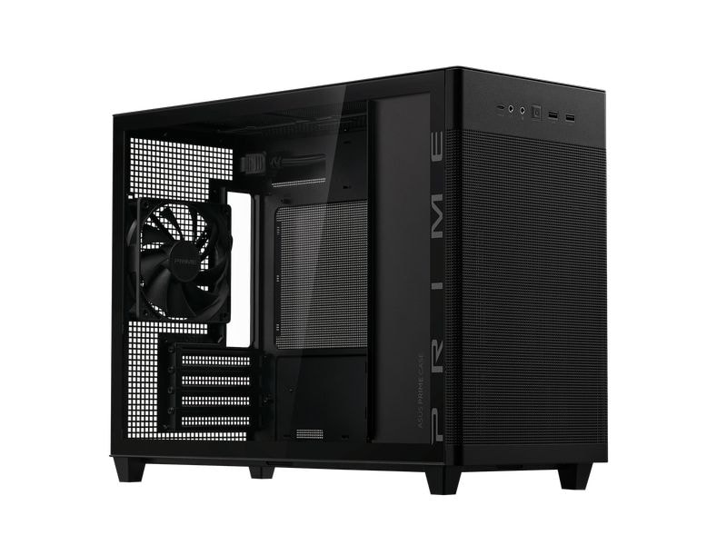 ASUS PC-Gehäuse AP201 MicroATX TG Schwarz 33-Liter microATX-Gehäuse