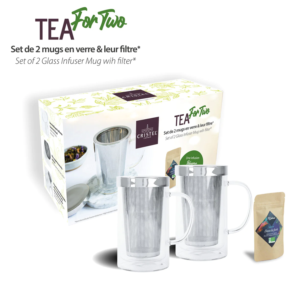 Set cadeau Tea for Two Cristel