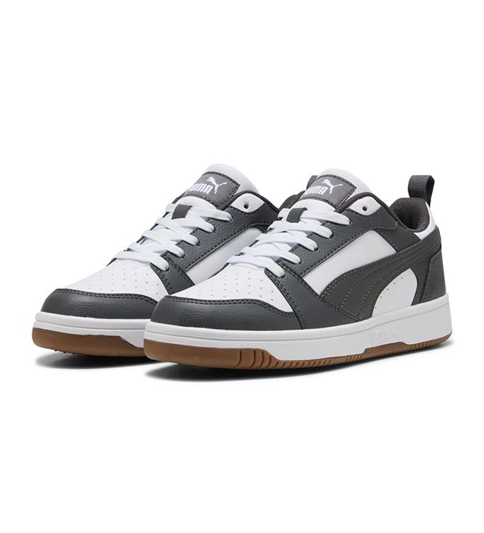 PUMA REBOUND V6 LO JR 393833 PUMA-WHITE-DUSKY-GRAY-GUM