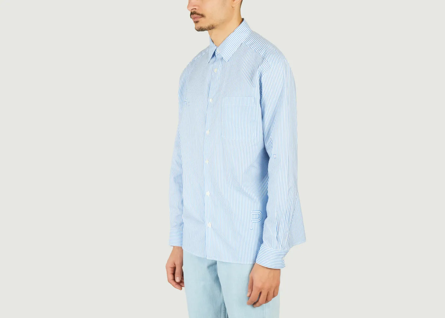 Chemise rayée siglée Malo A.P.C.