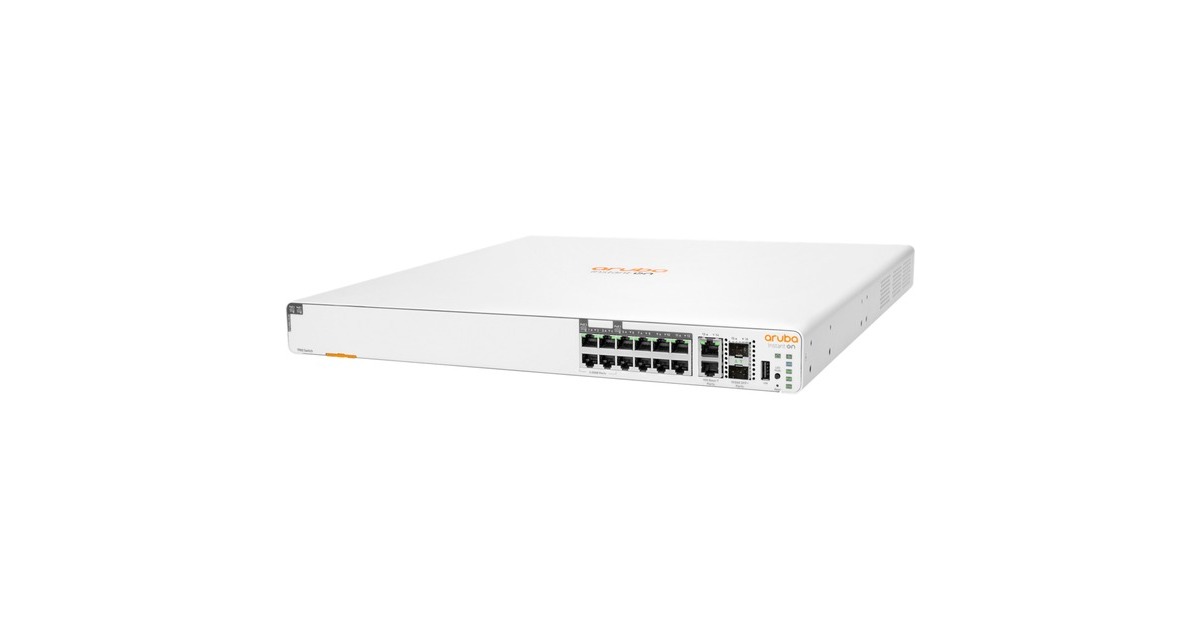Hewlett Packard EnterpriseInstant On 1960 8G CL4, 4SR2.5G CL6 PoE, 2p 10GBT, 2SFP+ switch  (480 Watt PoE)