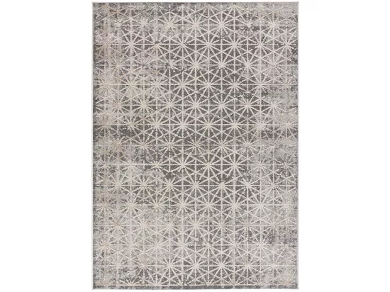 Tapis intérieur - géométrique - gris - 160 x 230 cm - PAULA