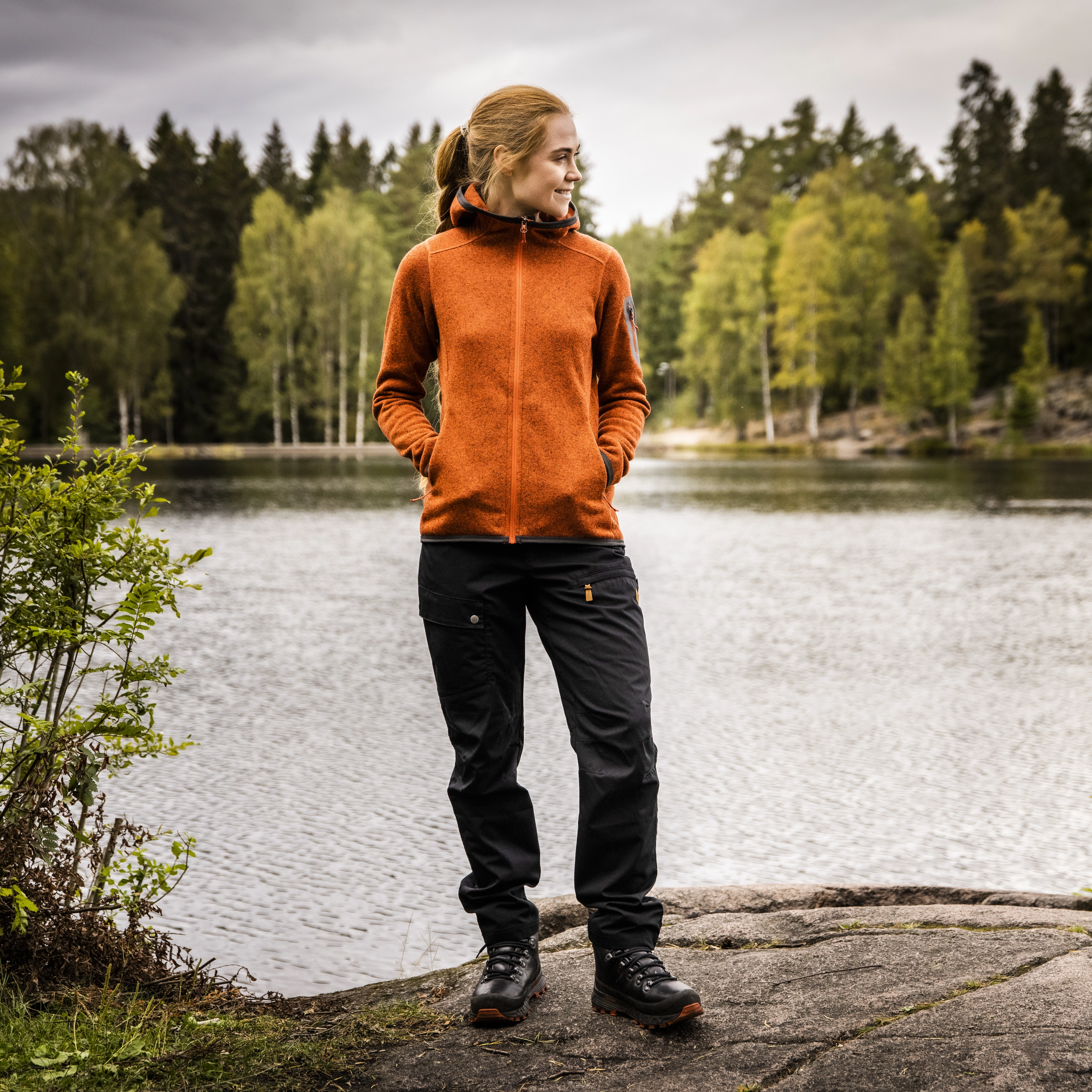 Nordmarka Favor Outdoor Pants Women Dark Shadow Grey