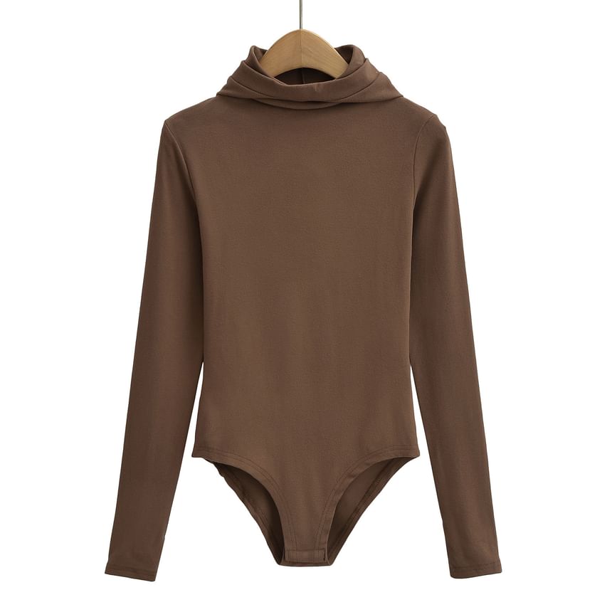 Reknovine - Effen bodytop met lange mouwen en coltrui