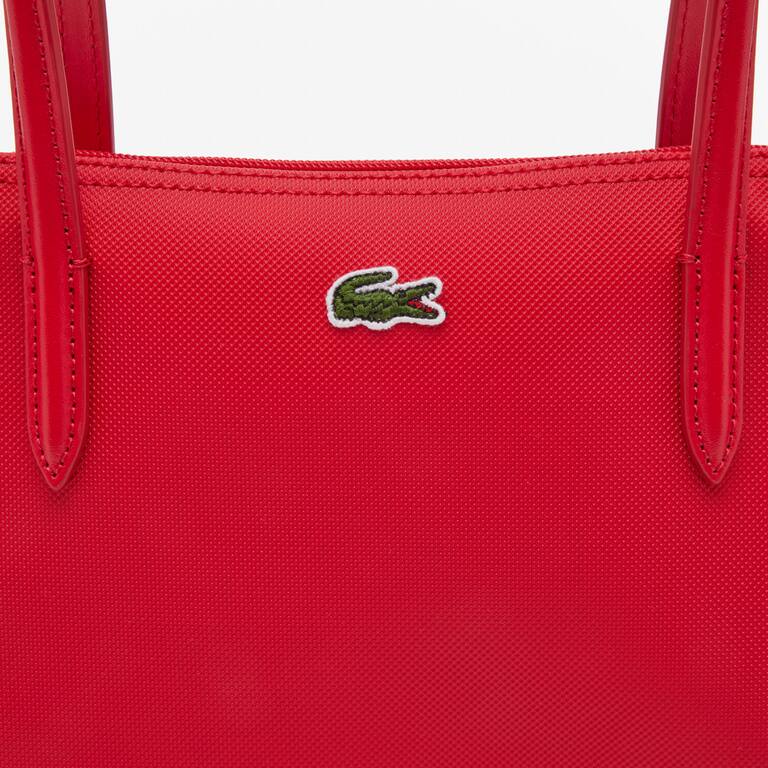 Petit sac cabas zippé L.12.12 Concept uni Sacs à main & Cabas - Rouge - Lacoste - Femme