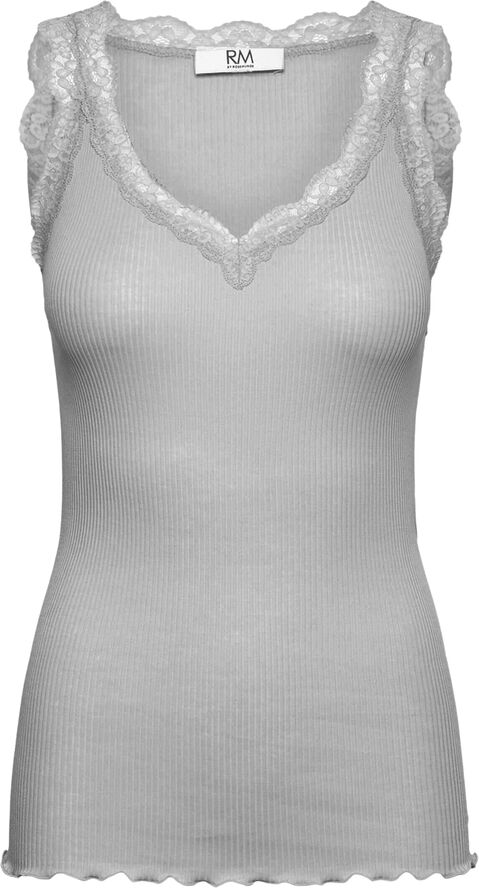 RM by Rosemunde RMWBalta modal SL lace V-neck top Grå