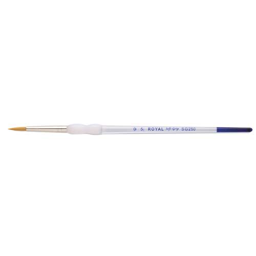 Royal & Langnickel Soft-Grip Gold-Taklon Pinsel, rund, Serie SG250