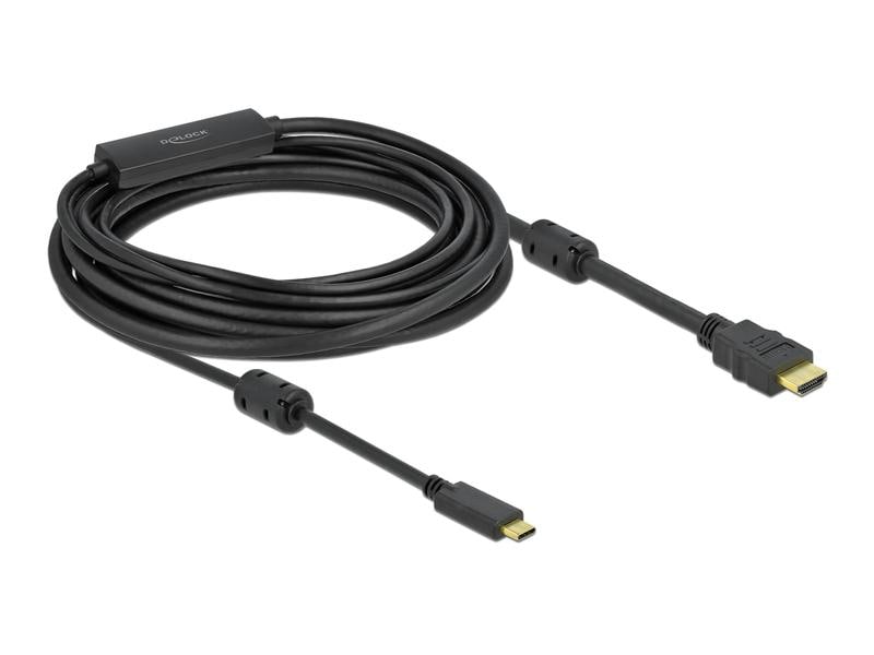 Delock Kabel USB-C  - HDMI , 4K/60Hz, aktiv, 7 m Delock Aktives USB Type-C zu HDMI Kabel (DP Alt Mode) 4K 60 Hz 7 m