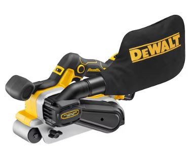 DeWALT - 18V XR Brushless cordless belt sander 75mm in TSTAK VI case (2X 5.0AH battery and charger)