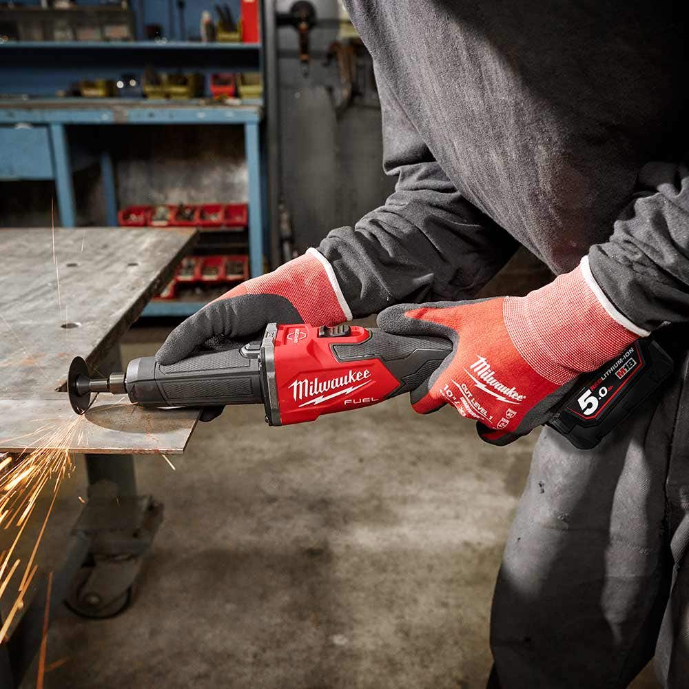 MILWAUKEE 18V FUEL™ 1/4" Braking Die Grinder w/ Slide Switch Skin M18FDGRB0