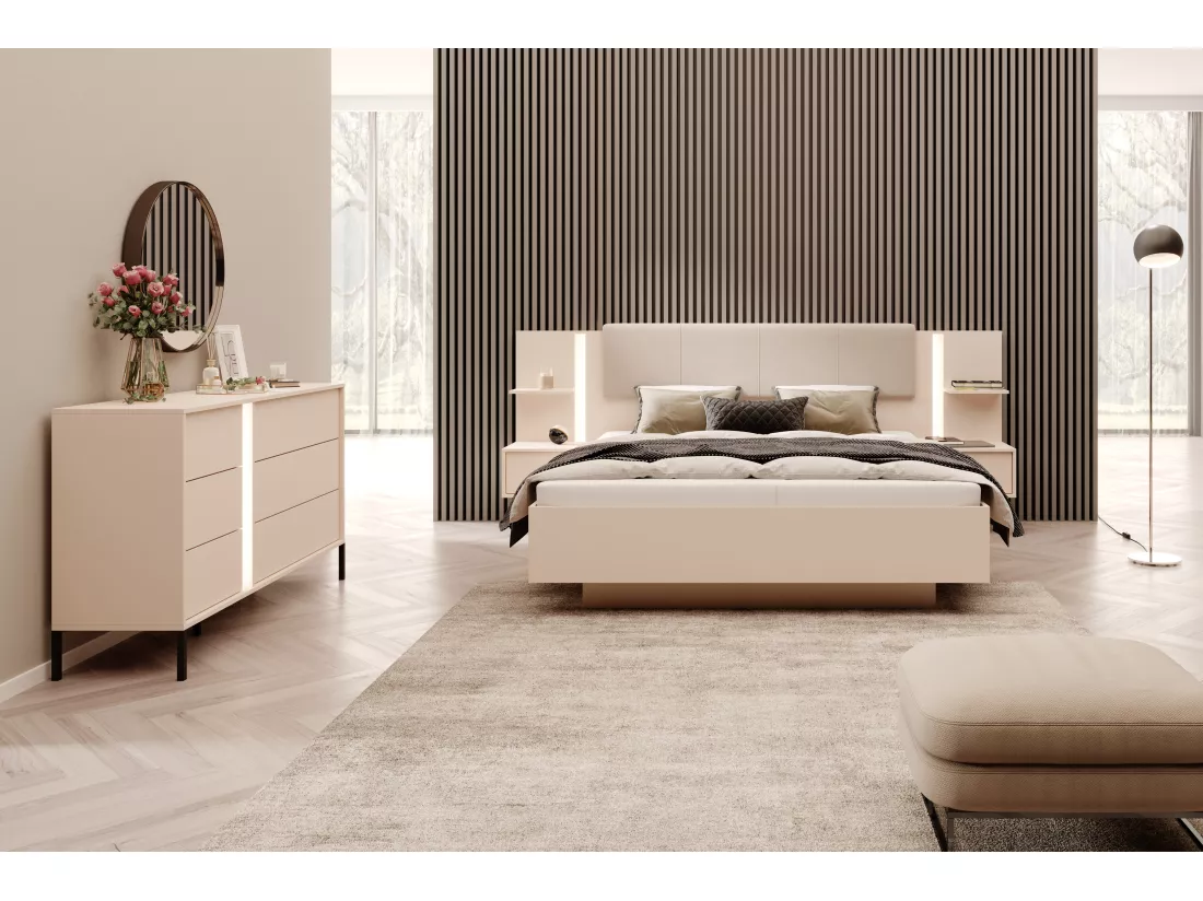 Lit escamotable DAST B 160x200 Rose