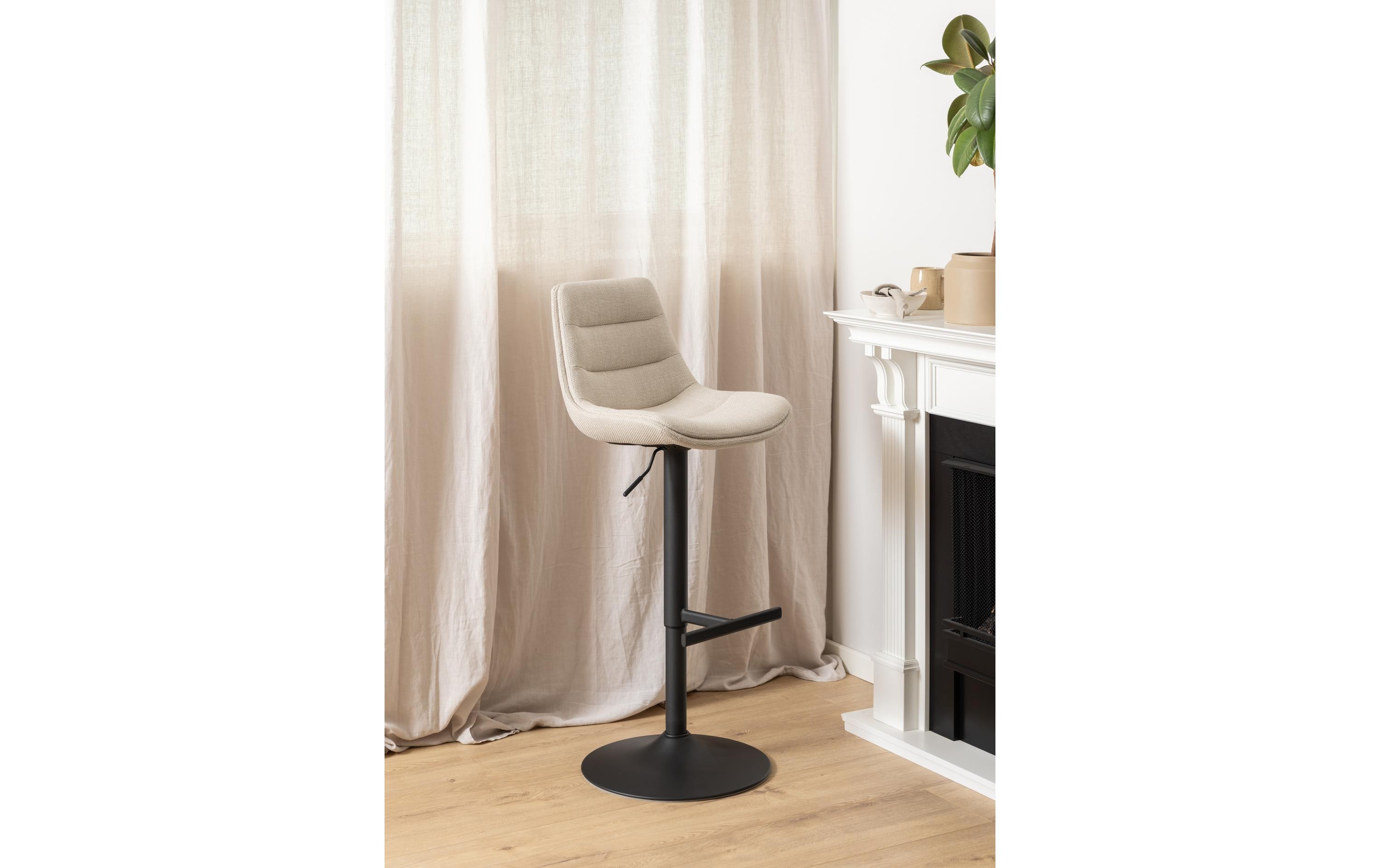 Barhocker Adisa 2 Stück, 47 x 95 cm, Beige<br>Höhenverstellbare Barstühle für entspannte Momente zu Hause